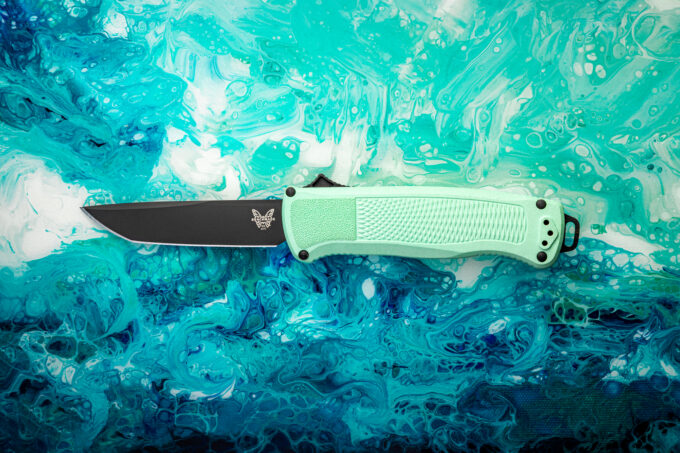 benchmade OTF Shootout sea foam