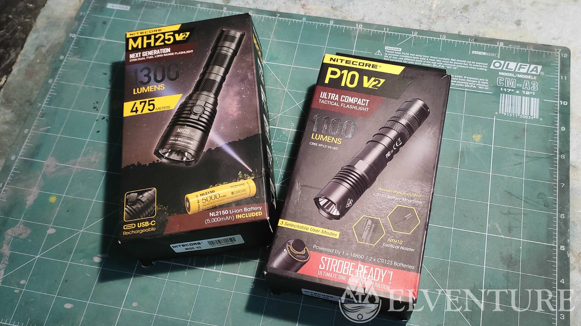 opakowania latarek nitecore mh25 v2 i p10 v2