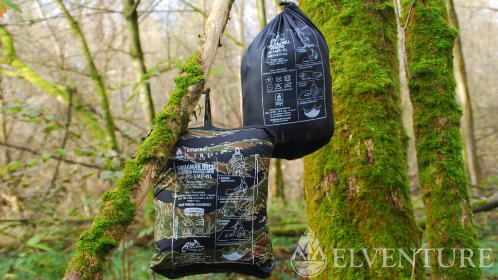 ponczo helikon swagman roll w pokrowcu oraz zapakowane w kieszeń