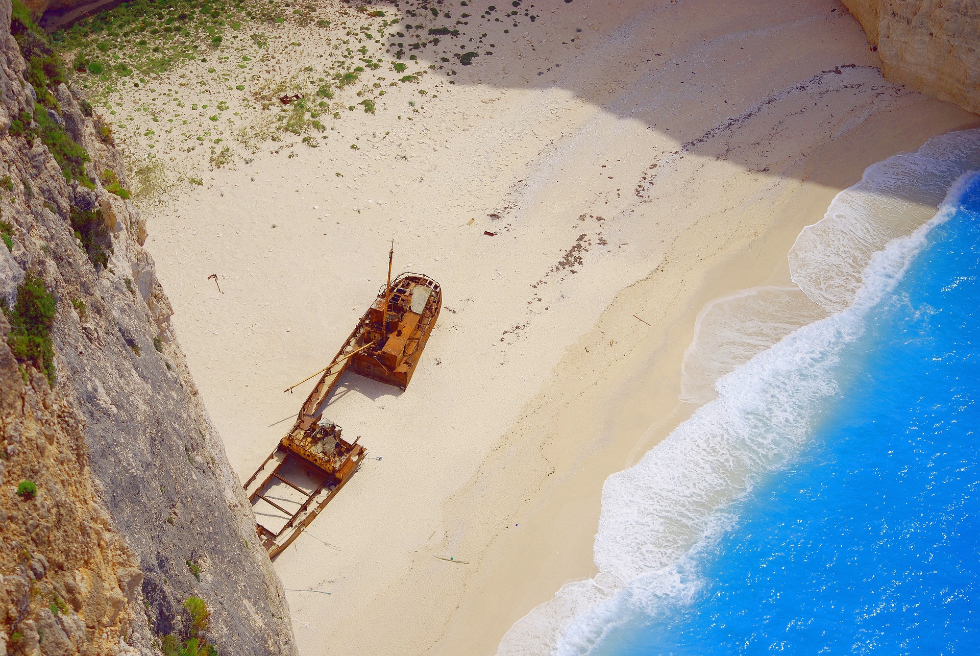 Wrak na wyspie Zakynthos. Źródło: pixabay.com