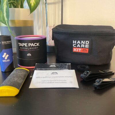 zestaw do pielęgnacji dłoni wspinaczy Crux Hand Care Kit - pełna zawartość