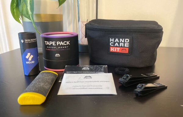 zestaw do pielęgnacji dłoni wspinaczy Crux Hand Care Kit - pełna zawartość