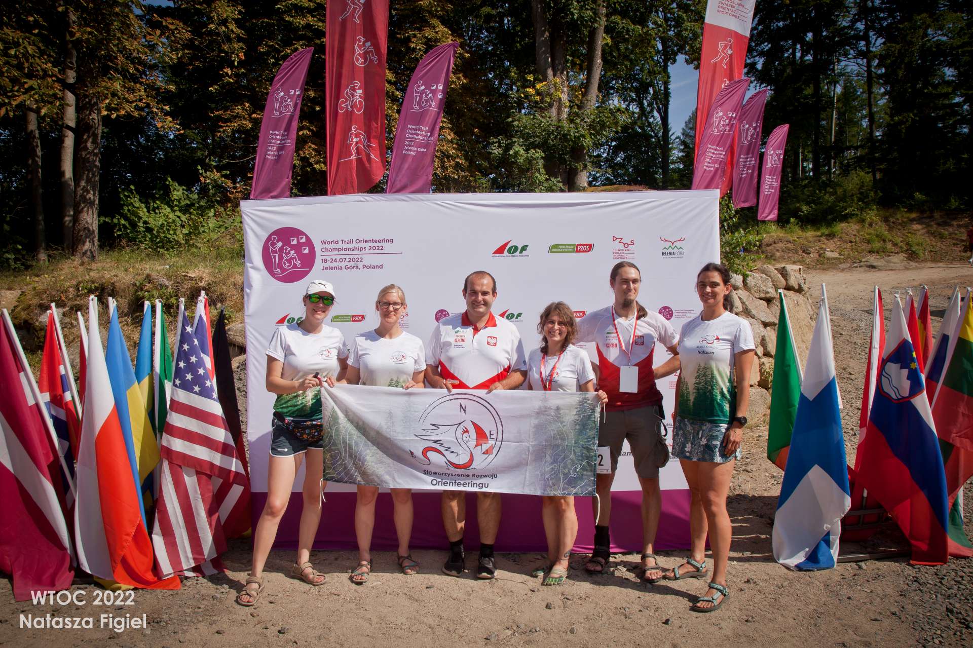 zawodniczki i zawodnicy Stowarzyszenia Rozwoju Orienteeringu