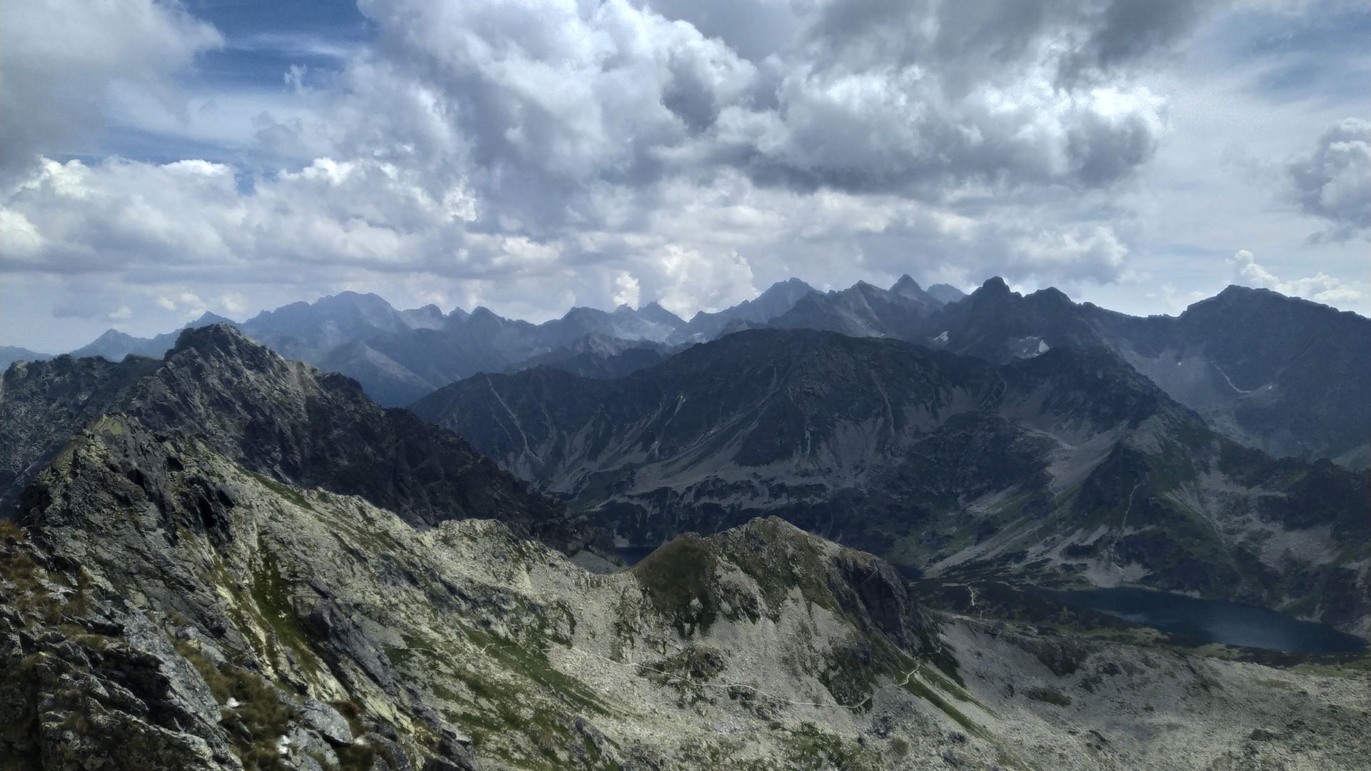 Panorama Tatr Wysokich ze Świnicy