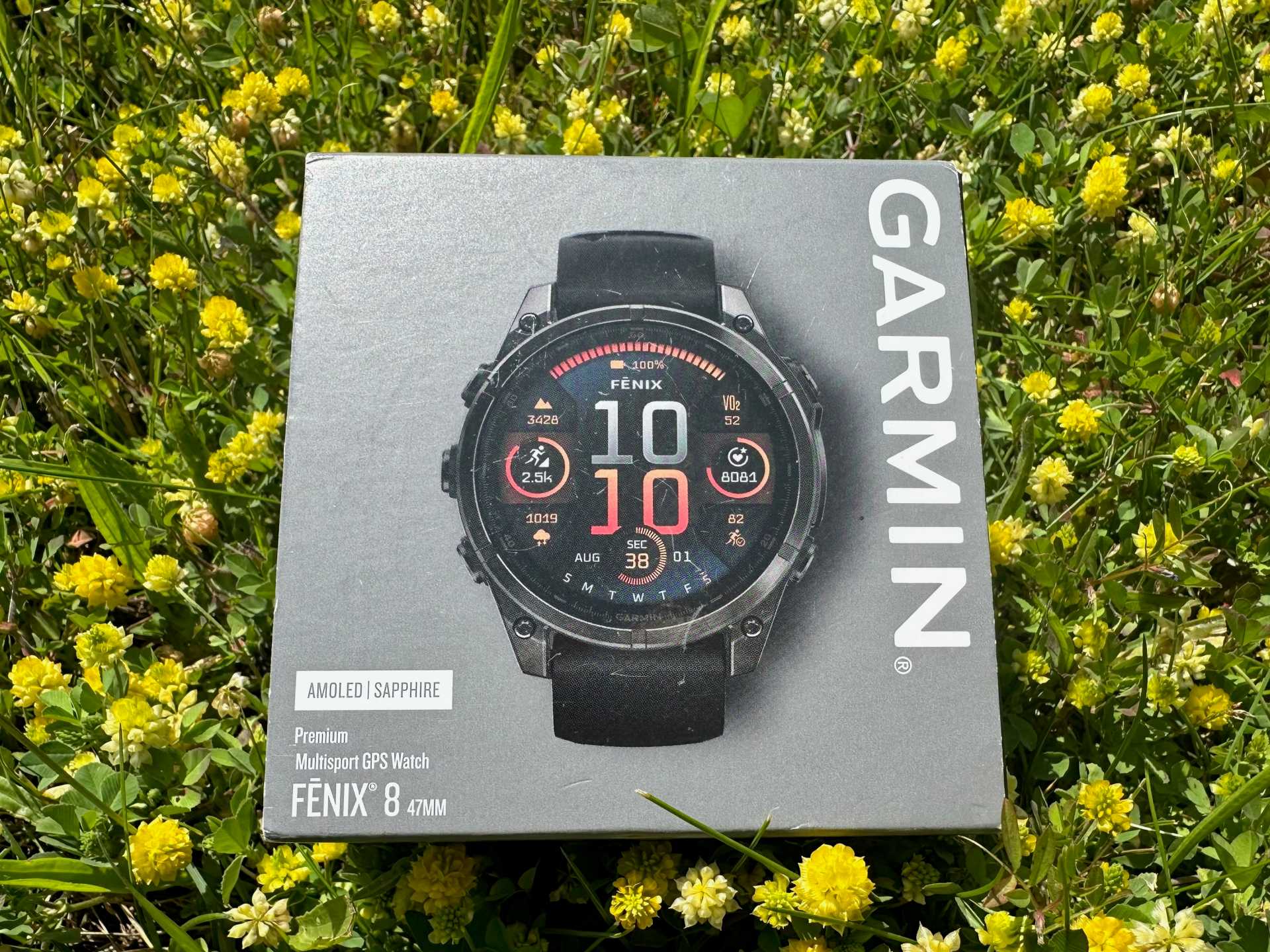 recenzowany Garmin Fenix 8 AMOLED w opakowaniu