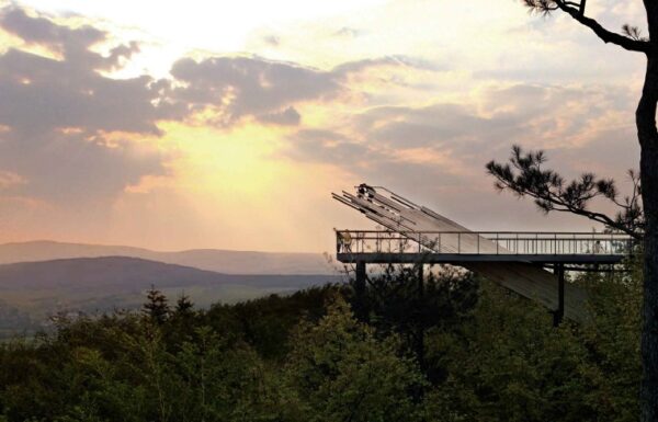 wizualizacja kładki w uzdrowisku Wapienne