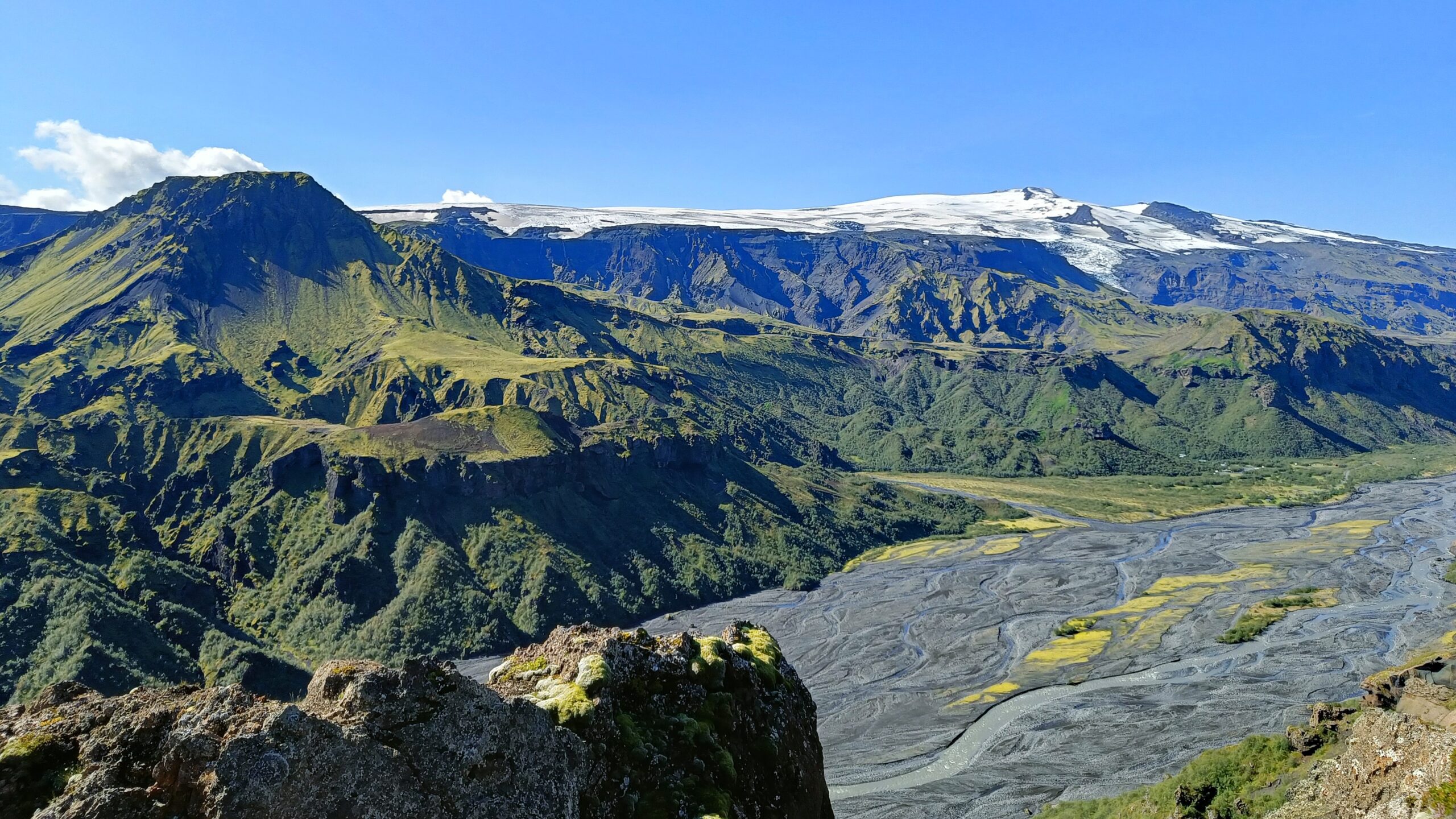 Islandia - Thorsmork - widok na lodowiec